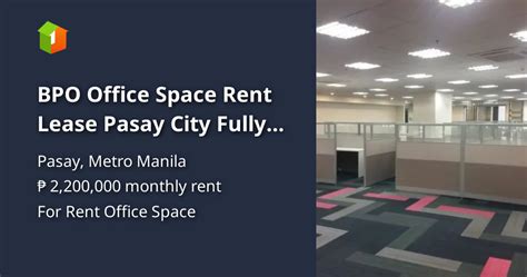 serviced office pasay|Office Space for Rent in Pasay City .